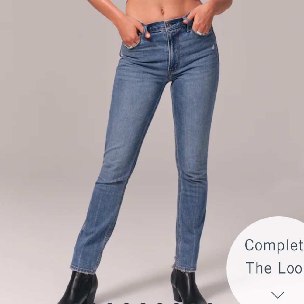 NWT Abercrombie High Rise Skinny Jeans 26L
